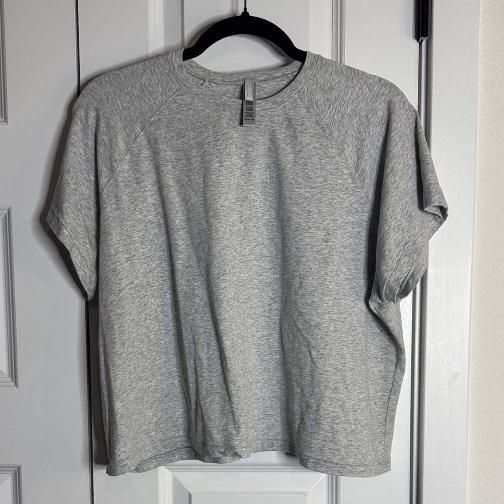 SKIMS Gray Crop Top